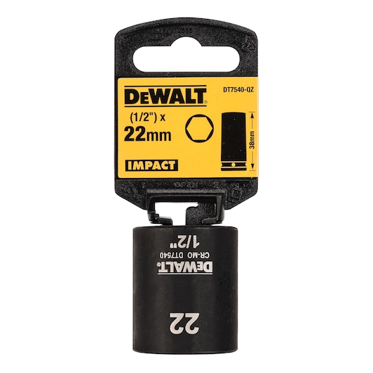 1/2" Shallow Impact Socket (22 mm)