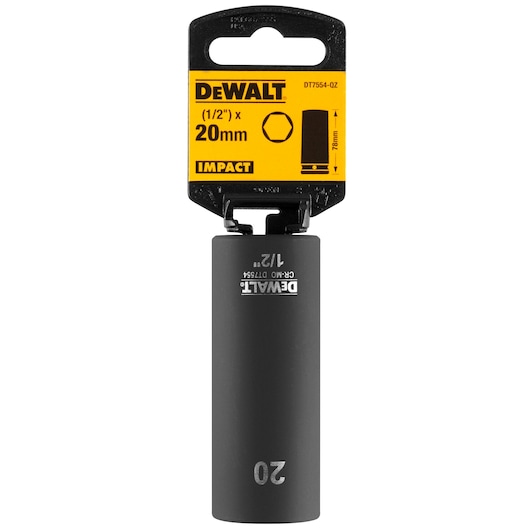 20mm 1/2"" Impact Socket (Deep)