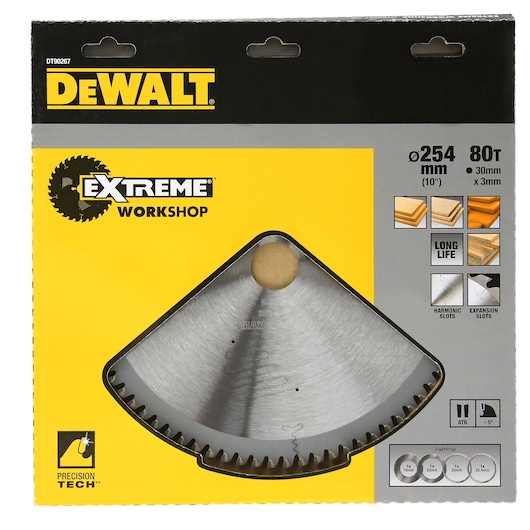 EXTREME WORKSHOP CIRCULAR SAW BLADE ATB 254MM X 80T (16/20/25/25.4/30MM)
