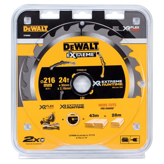 EXTREME Runtime Circular Saw Blade 216mm Bore 30mm 24T