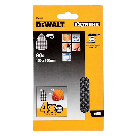 EXTREME MESH, DELTA 100x150mm 80G 5 PACK