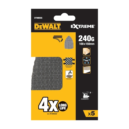 EXTREME MESH, DELTA 100x150mm 240G 5 PACK