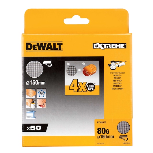 EXTREME Sanding Mesh Disc - 150mm - 80G