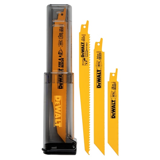 16 pc. Bi-Metal Reciprocating Saw Blade Set With Case