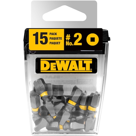 MAX IMPACT™ 25MM SQ2 INSERT BIT 15 PACK