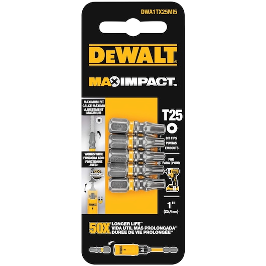 profile of Max Impact Insert Bit with packaging.