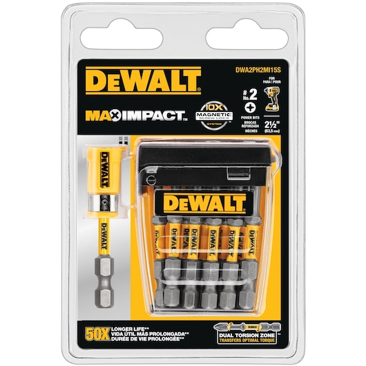 profile of Max Impact Power Bit with packaging.