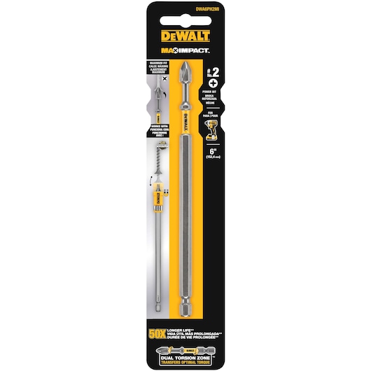 MAX IMPACT power bit with its complete packaging.