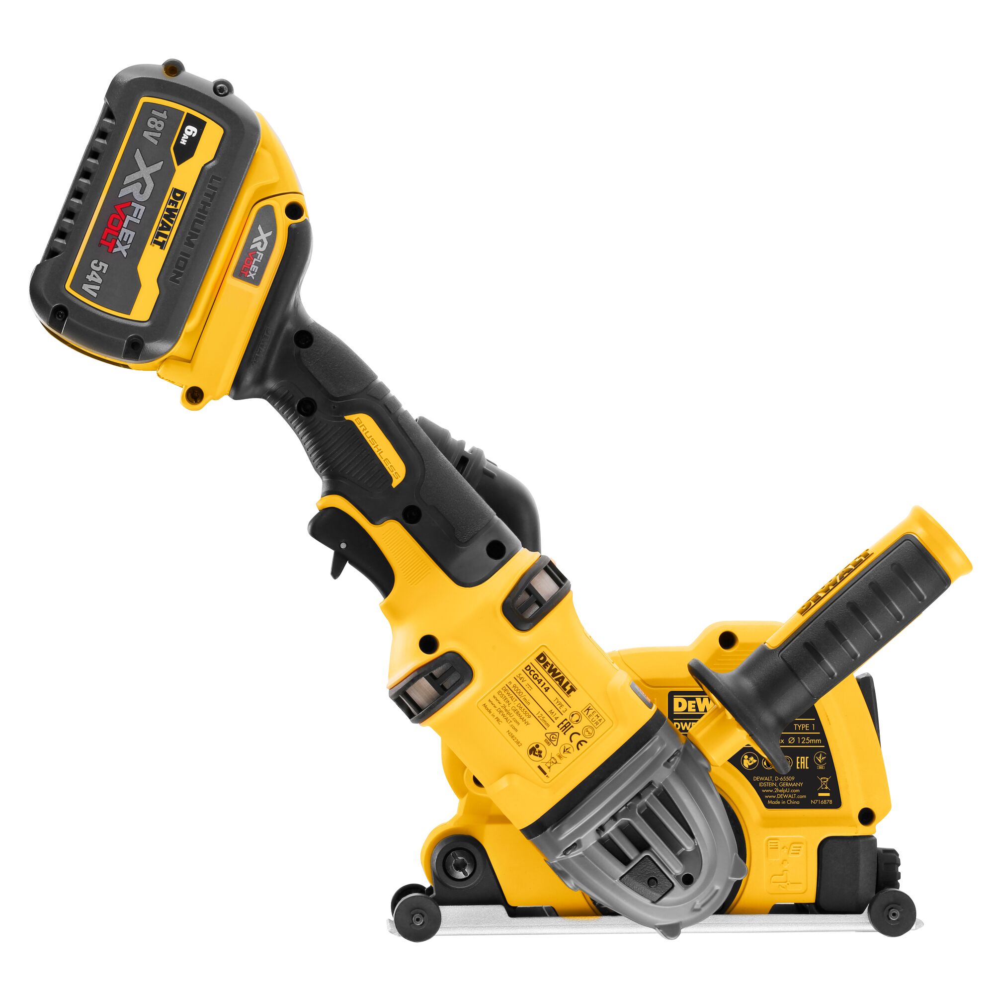 Cutting concrete with shop angle grinder