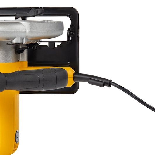 Corded Circular Saw Showing Angled Cord