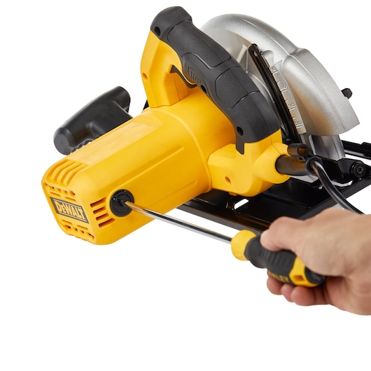 Corded Circular Saw Showing Dust Port