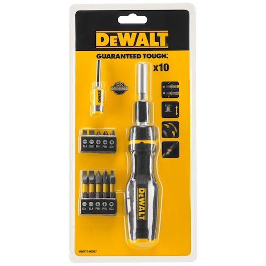 Full Fit Telescoping Multi-bit Ratcheting Screwdriver