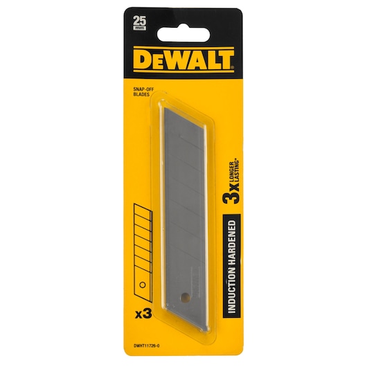 25mm Snap-off Induction Hardened Blade - 3 Pack