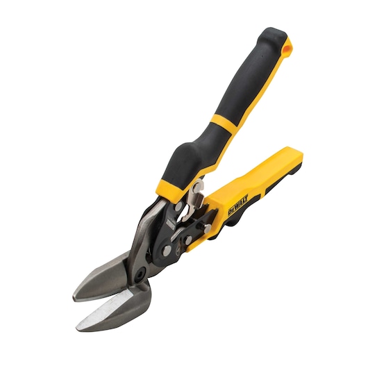 Profile of Offset Center Cut Aviation Snip unsecured.