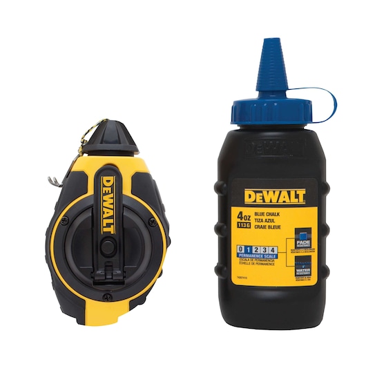 Profile of 3 to 1 and ratio Chalk Reel with Blue Chalk.