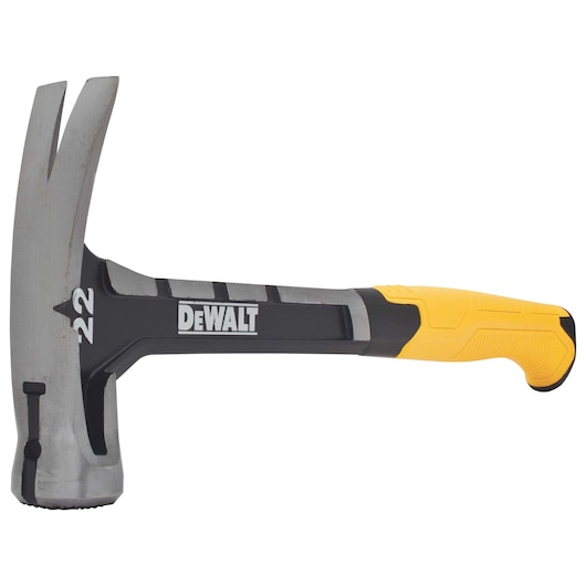 Profile of 22 ounces One Piece Steel Hammer.