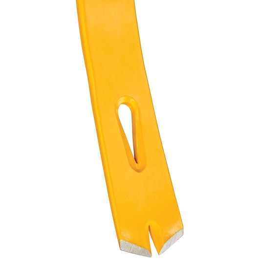 Pointed beveled end feature of 15 inch Spring Steel Flat Bar.