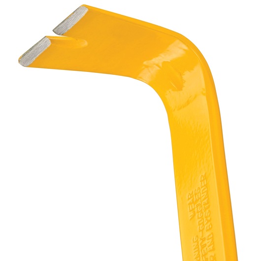 Extra wide prying end feature of 15 inch Spring Steel Flat Bar.