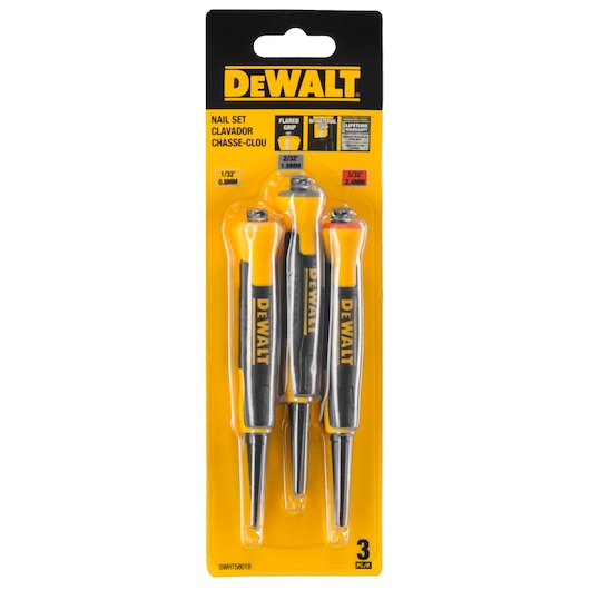 1/32", 2/32", 3/32" Bi-Material Nail Sets