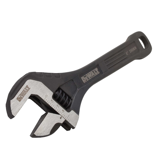 Profile of  8 inch All Steel Adjustable Wrench.