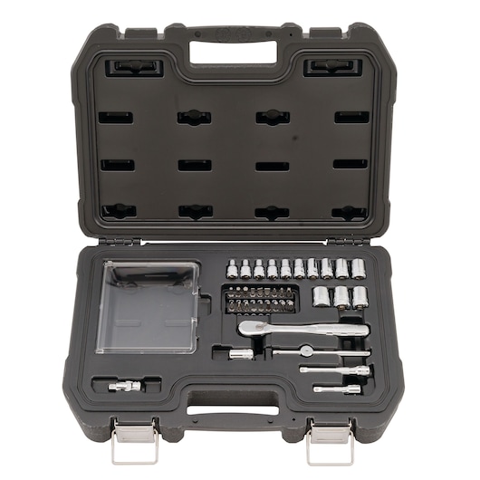 37 Piece Full Metric 1/4" Socket Set