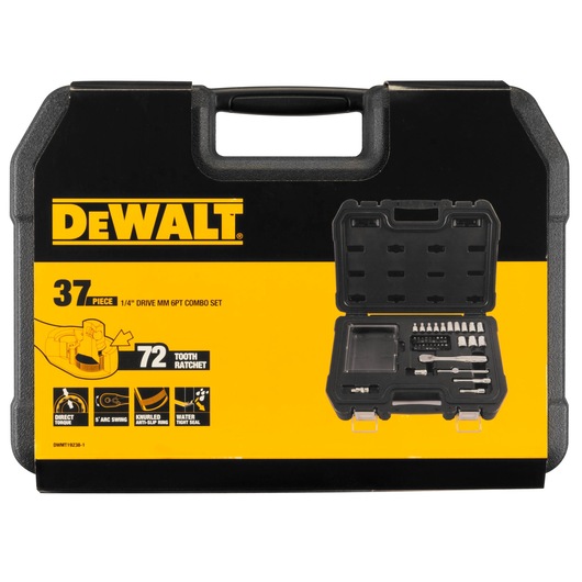 37 Piece Full Metric 1/4" Socket Set