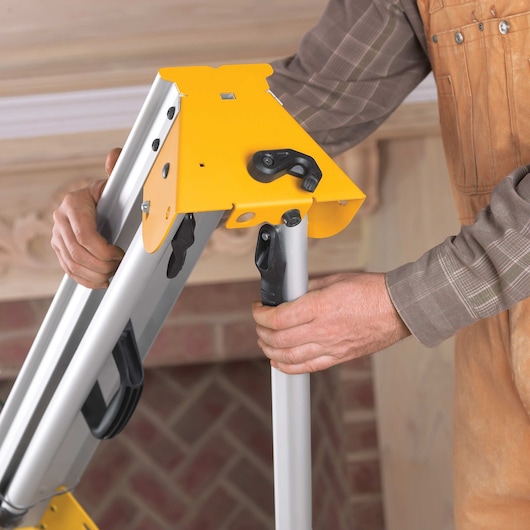 Sliding component of a 12 inch double bevel sliding compound miter saw.