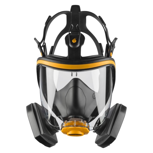 Dewalt Reusable Full Face Mask Respirator with A2P3 Filters front view