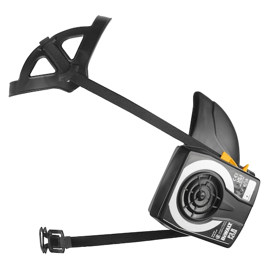 Side View of Dewalt Half Face Mask Respirator with P3 Filters