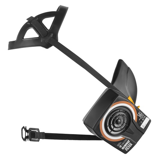 Side View of Dewalt Half Face Mask Respirator with A2P3 Filters