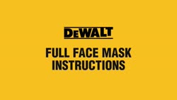 Video Dewalt Full Face Mask Respirator with P3 Filters instructional video