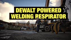 Video Dewalt Powered Air Welding Respirator with Bump Cap and P3 Filters Mask Product Specification video